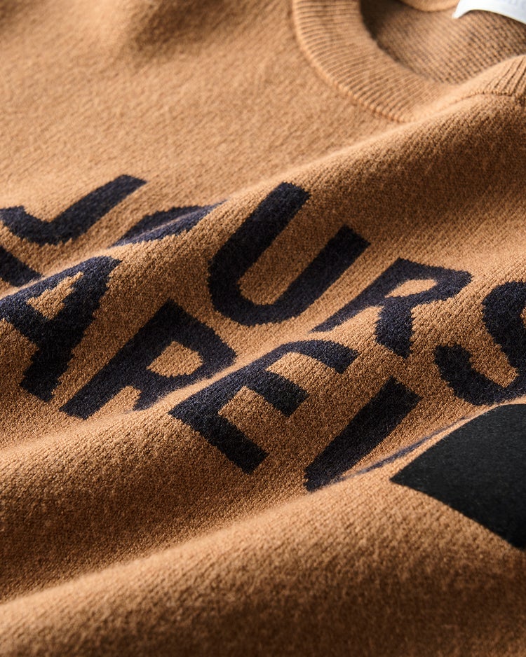 ダブルジャカード・レタリングニット 詳細画像 キャメル 4