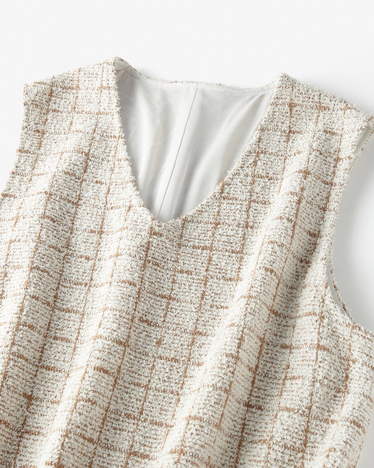 ラメチェック・ジャンパースカート 詳細画像 オフホワイト 3