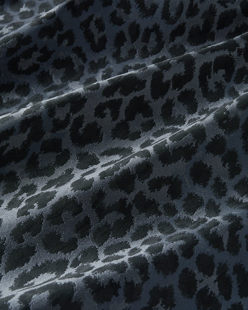 レオパードジャカード・タックフレアスカート 詳細画像 ネイビーパターン 5