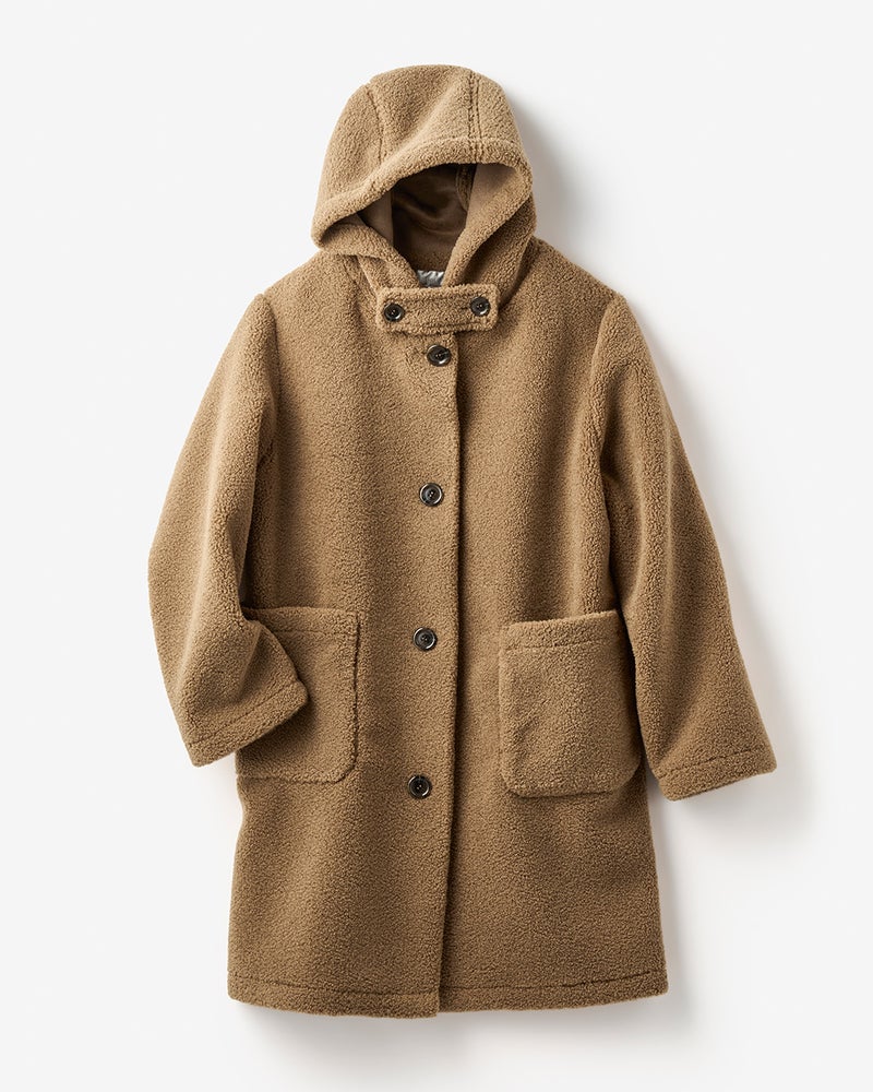 エコムートン・テディボアコート 詳細画像 キャメル 5