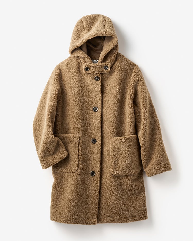 エコムートン・テディボアコート 詳細画像 キャメル 5