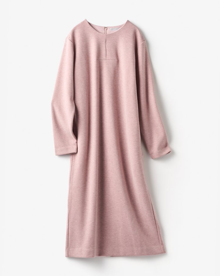 ウールタッチジャカード・サックワンピース 詳細画像 ピンク 3