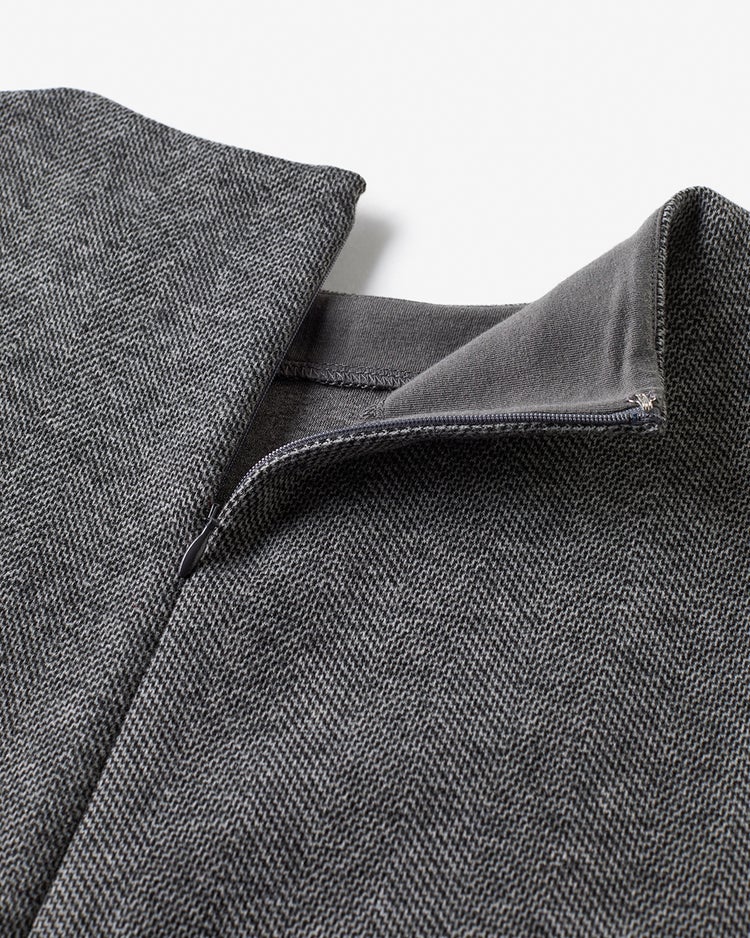 ウールタッチジャカード・Aラインワンピース 詳細画像 ブラックパターン 3