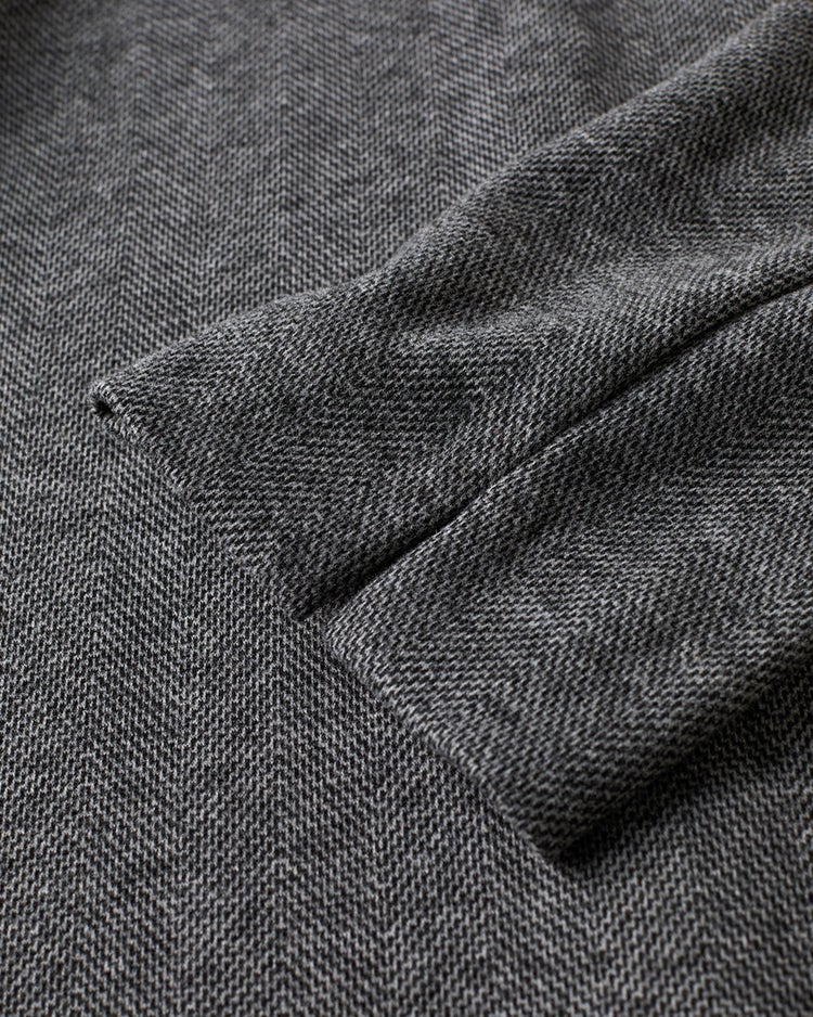 ウールタッチジャカード・Aラインワンピース 詳細画像 ブラックパターン 4