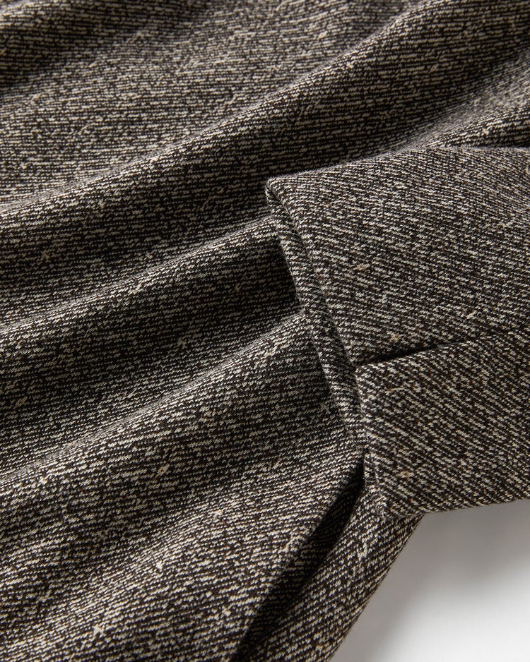 ウールタッチジャカード・Aラインワンピース 詳細画像 ブラウンパターン 2