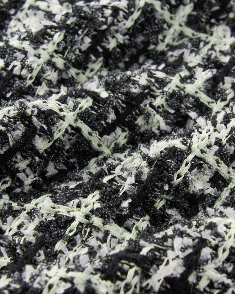 ツイーディニット・トリムジャケット 詳細画像 ブラックパターン 8