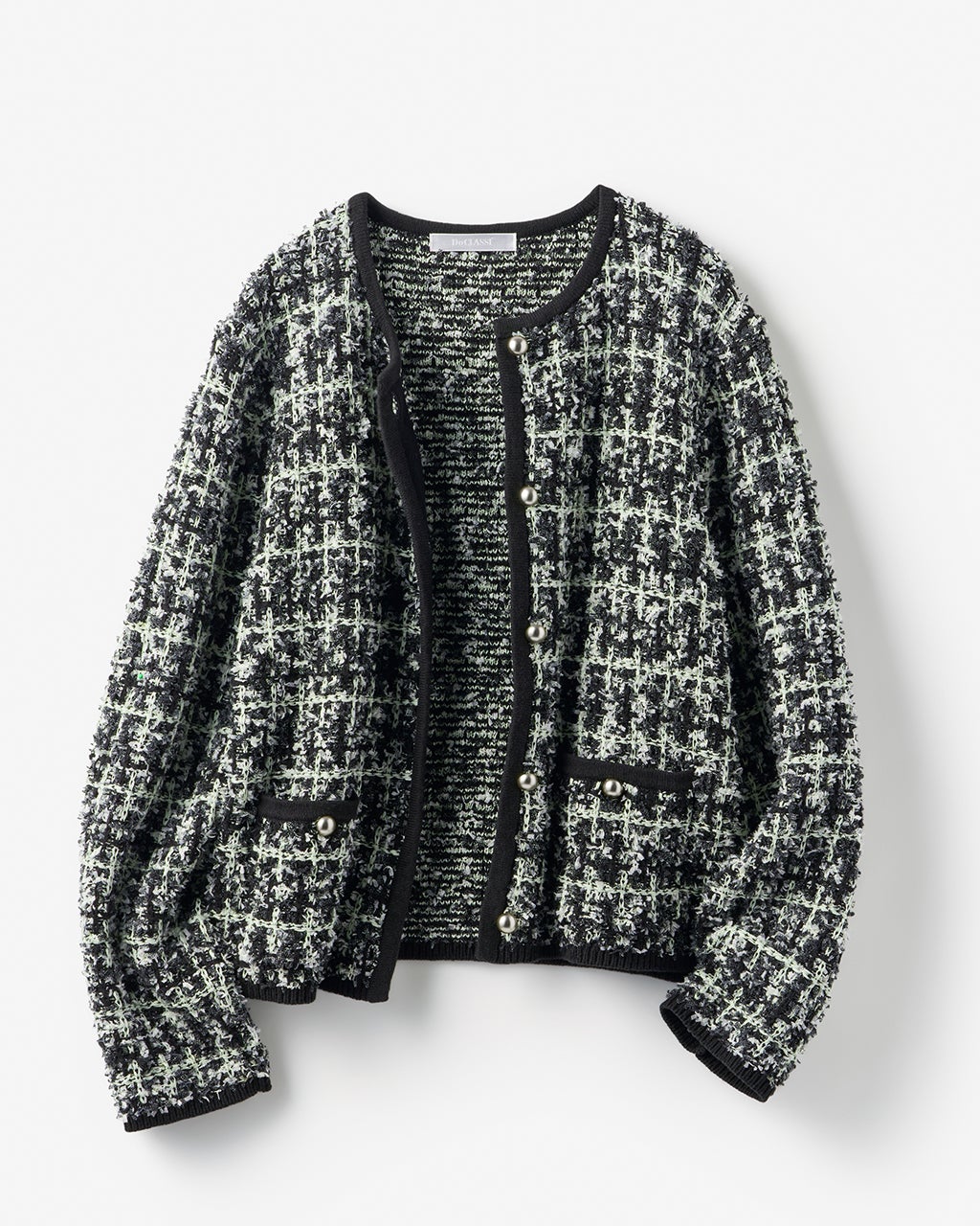 DoCLASSE (THE CLASSE)トリミングデザイン・ツイードジャケット DoCLASSE (THE CLASSE)トリミングデザイン・ツイードジャケット