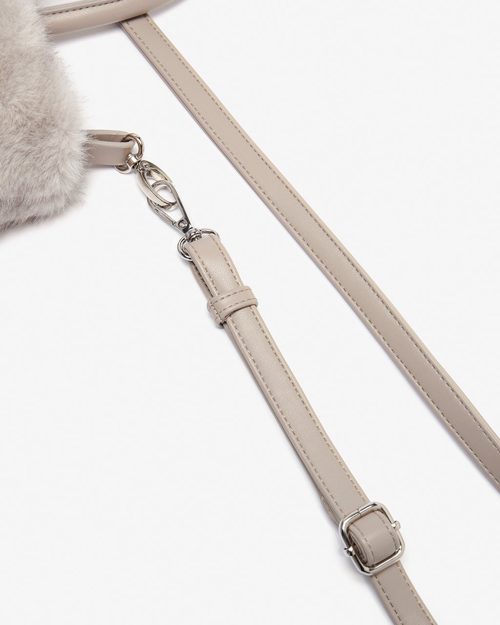 美品 ミンク ファー ハンドバッグ ストラップ付 コロン 可愛い