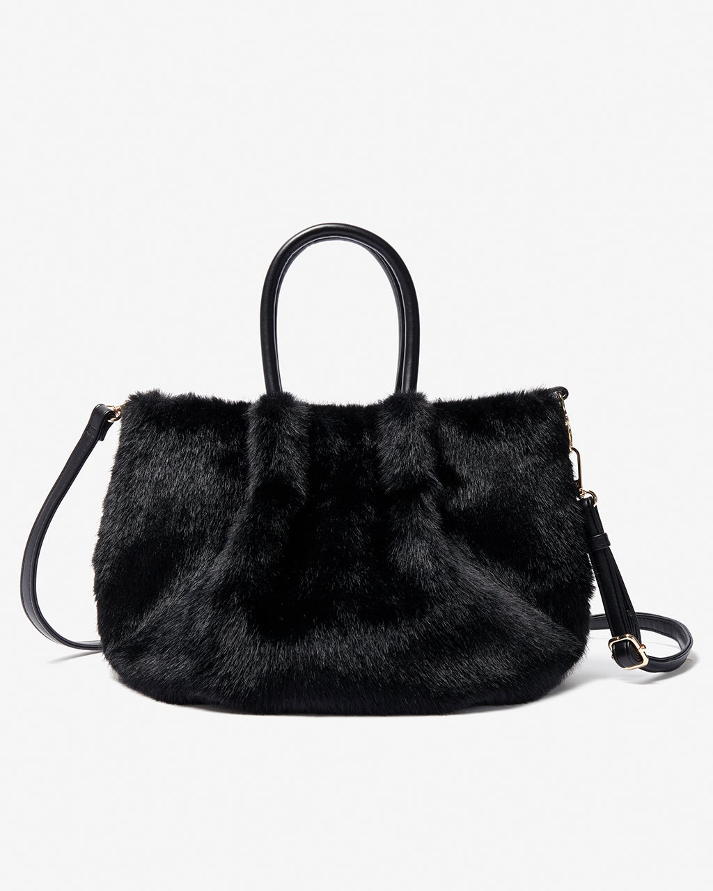 ミンクタッチファー・ギャザーバッグ/40代50代からのレディース