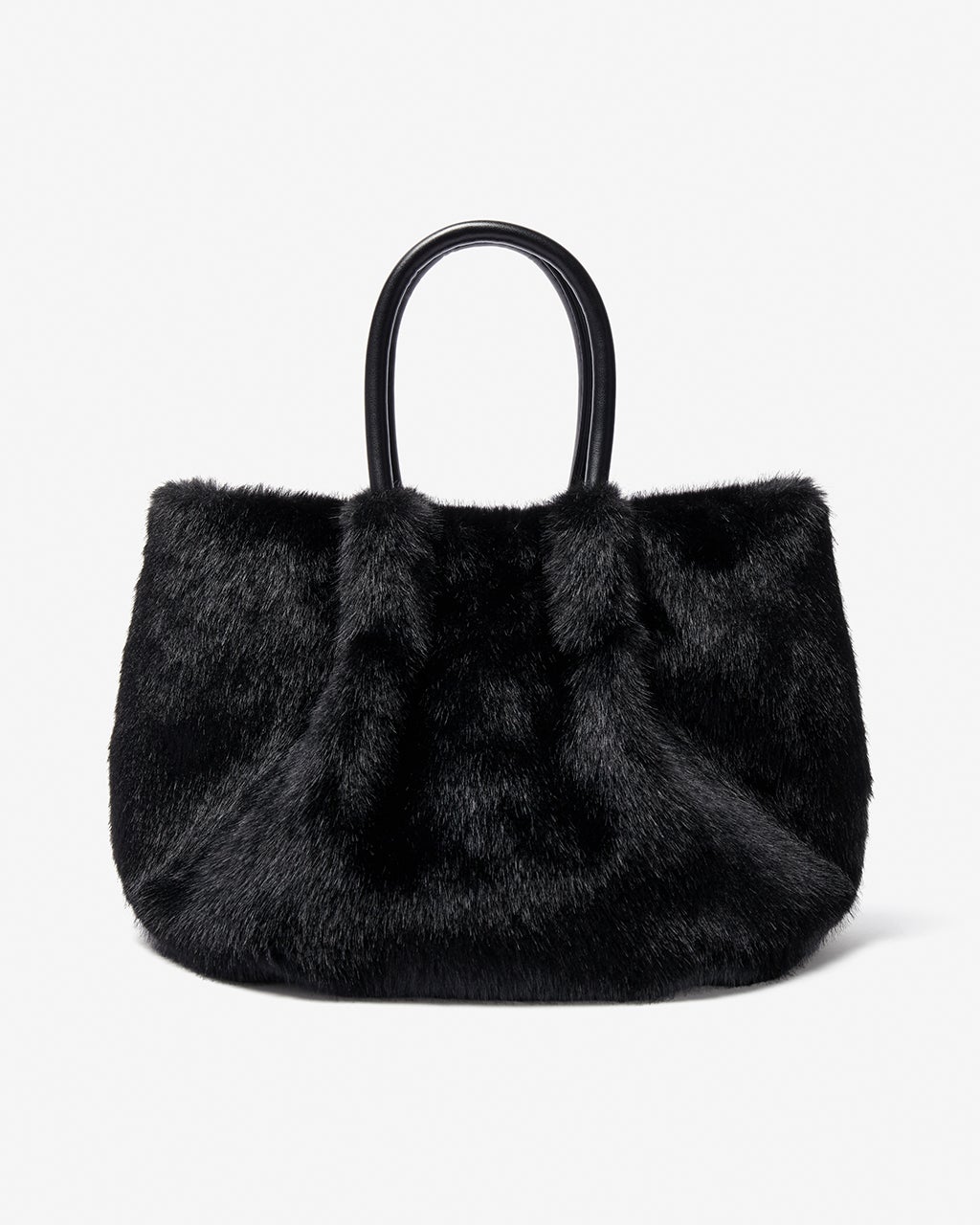 ミンクタッチファー・ギャザーバッグ/40代50代からのレディース