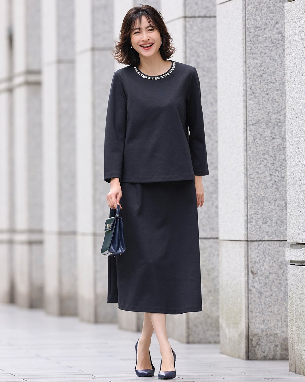 レディース セットアップ（ネイビー）一覧/40代50代からのファッション