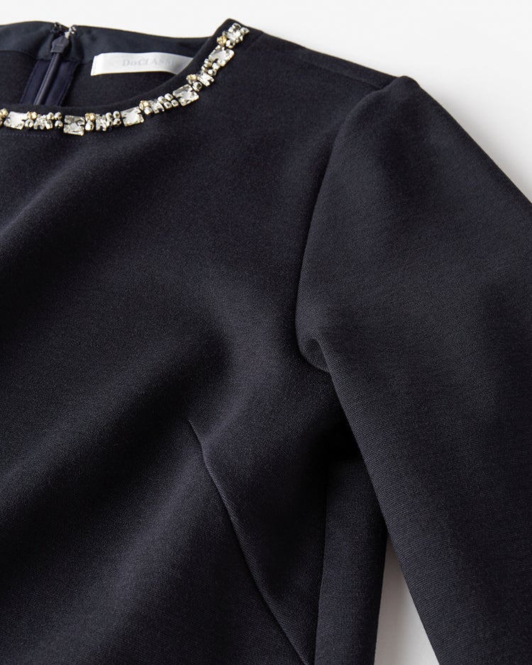 ストレッチポンチ・ビジューセットアップ 詳細画像 ミッドナイトブルー 4