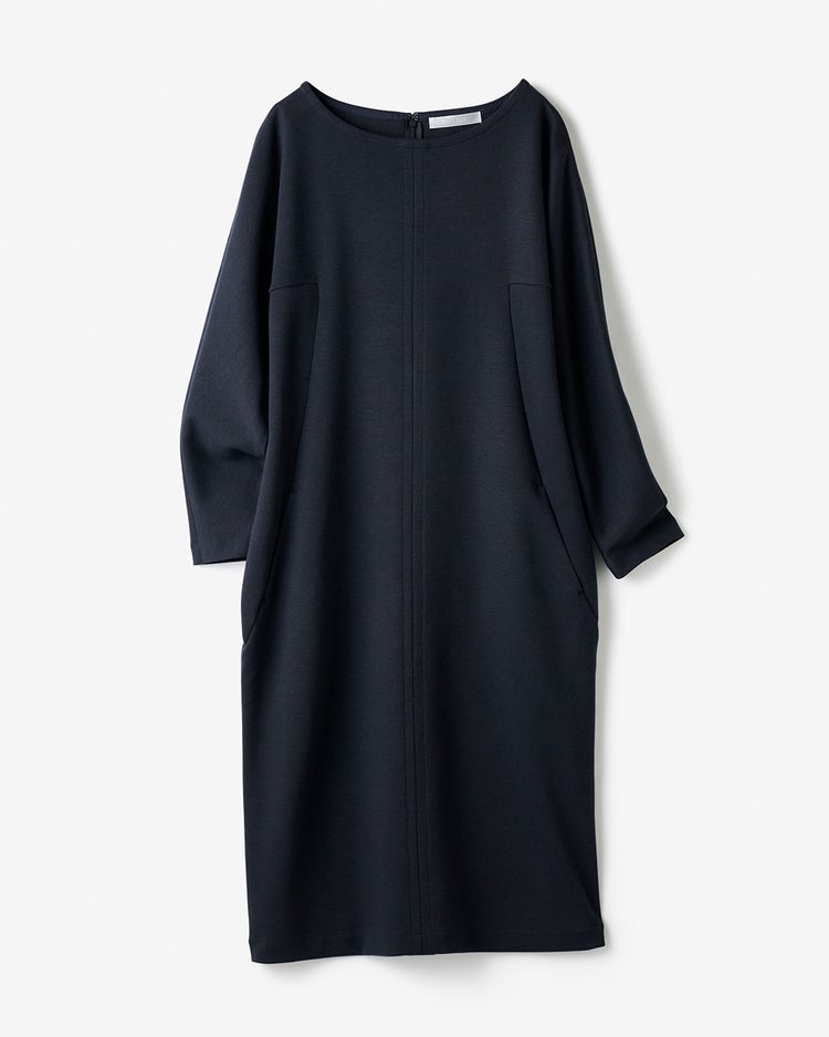 ストレッチポンチ・コクーンワンピース 詳細画像 ミッドナイトブルー 3