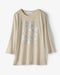 メタリックデザインＴシャツ／7分袖 詳細画像