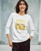 メタリックデザインＴシャツ／7分袖 詳細画像