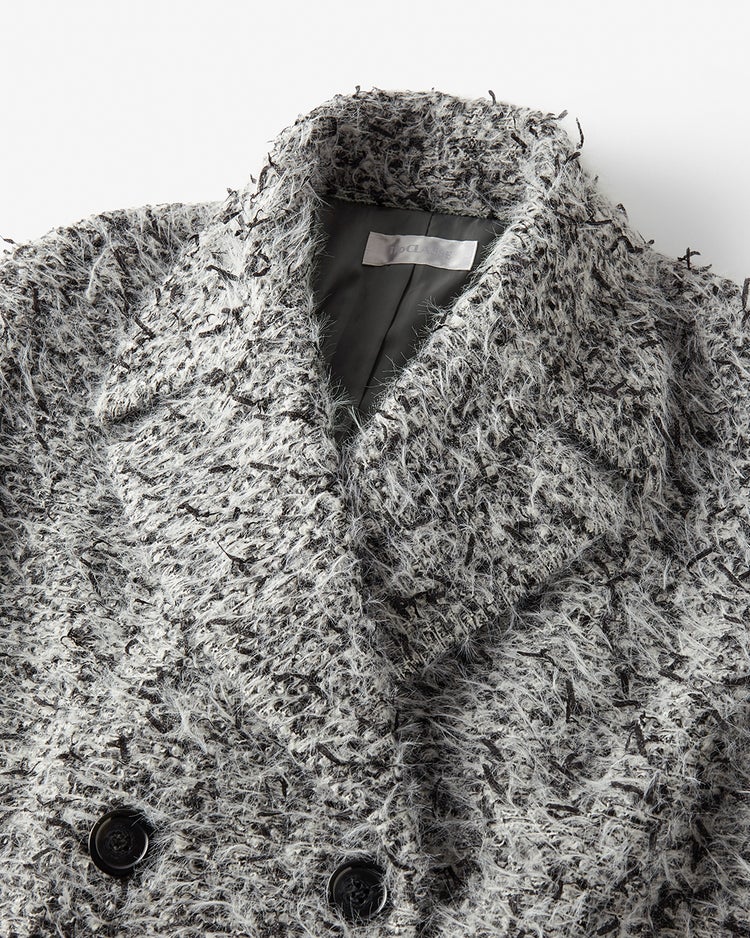 ミックスツイード・ロングチェスターコート 詳細画像 ブラックパターン 3