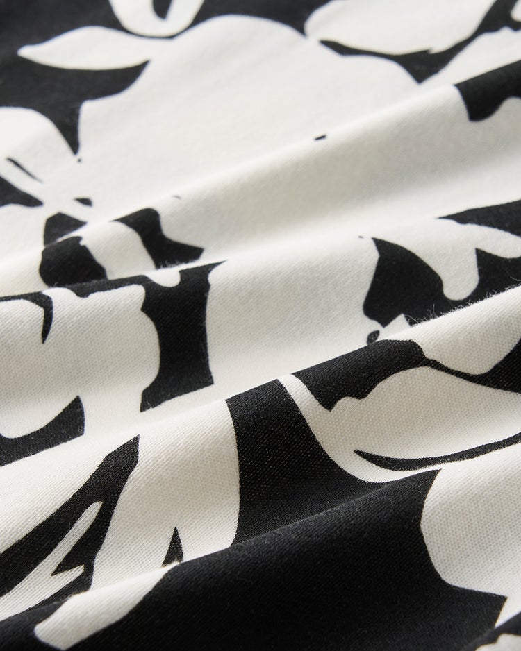 超長綿・ハイネック／柄 詳細画像 モノトーン 2