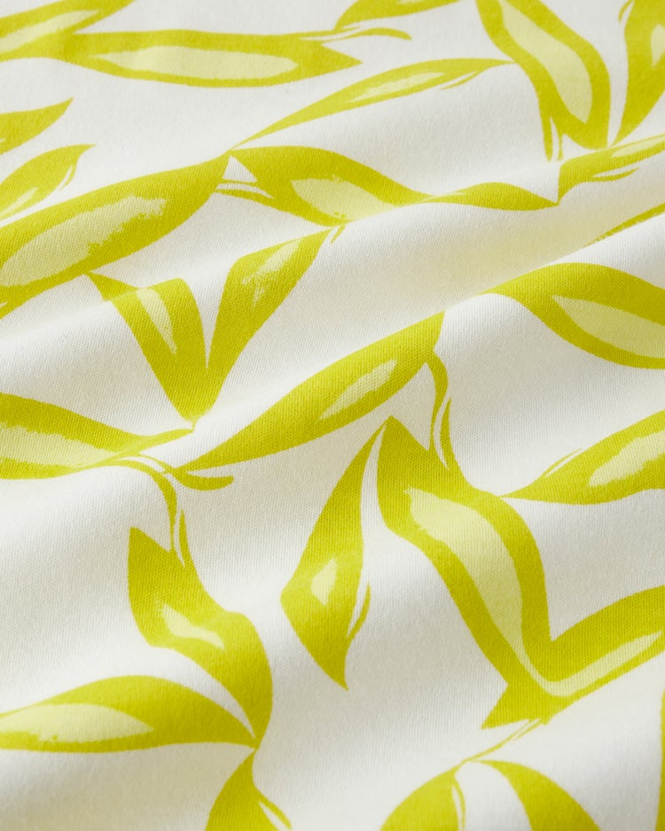 超長綿・ハイネック／柄 詳細画像 イエロー 2