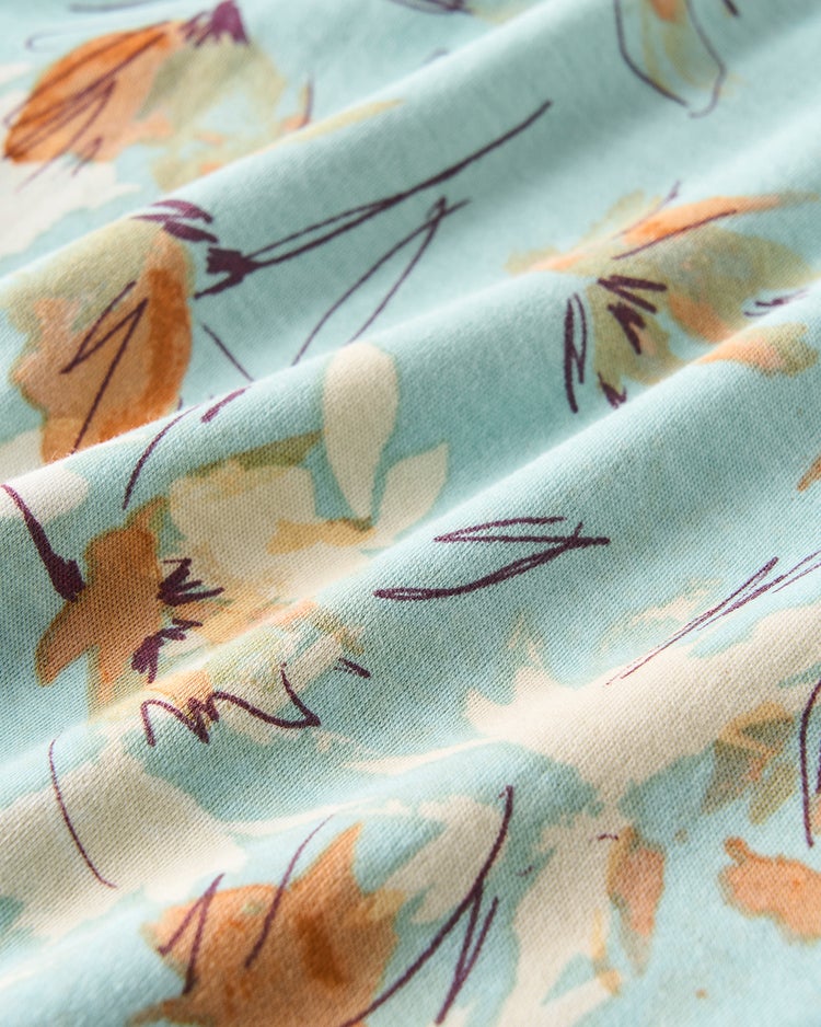 超長綿・ハイネック／柄 詳細画像 ブルー・パターン 2