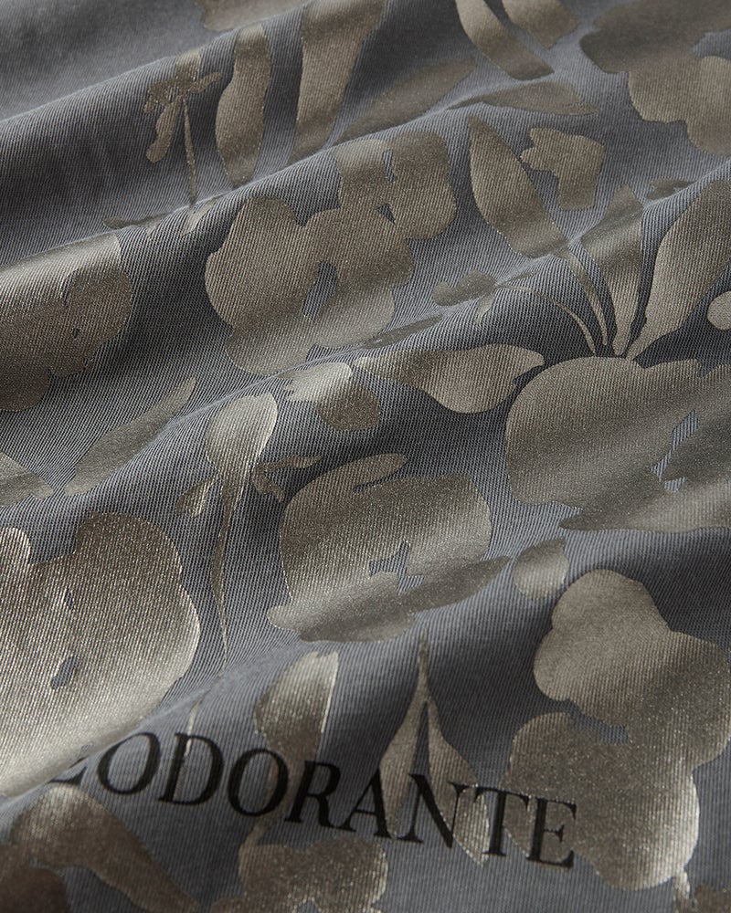 超長綿・ハイネック/プリント 詳細画像 チャコール 4