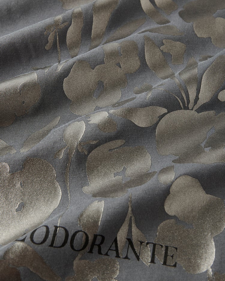 超長綿・ハイネック/プリント 詳細画像 チャコール 4