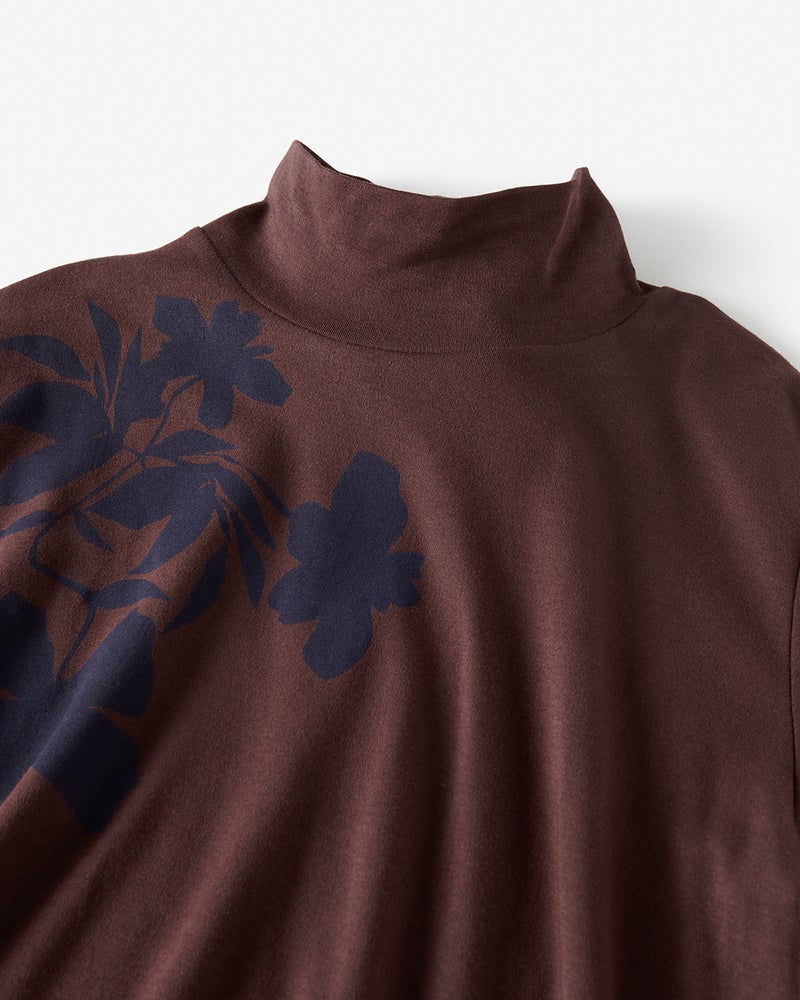 超長綿・ハイネック/プリント 詳細画像 ダークパターン 2