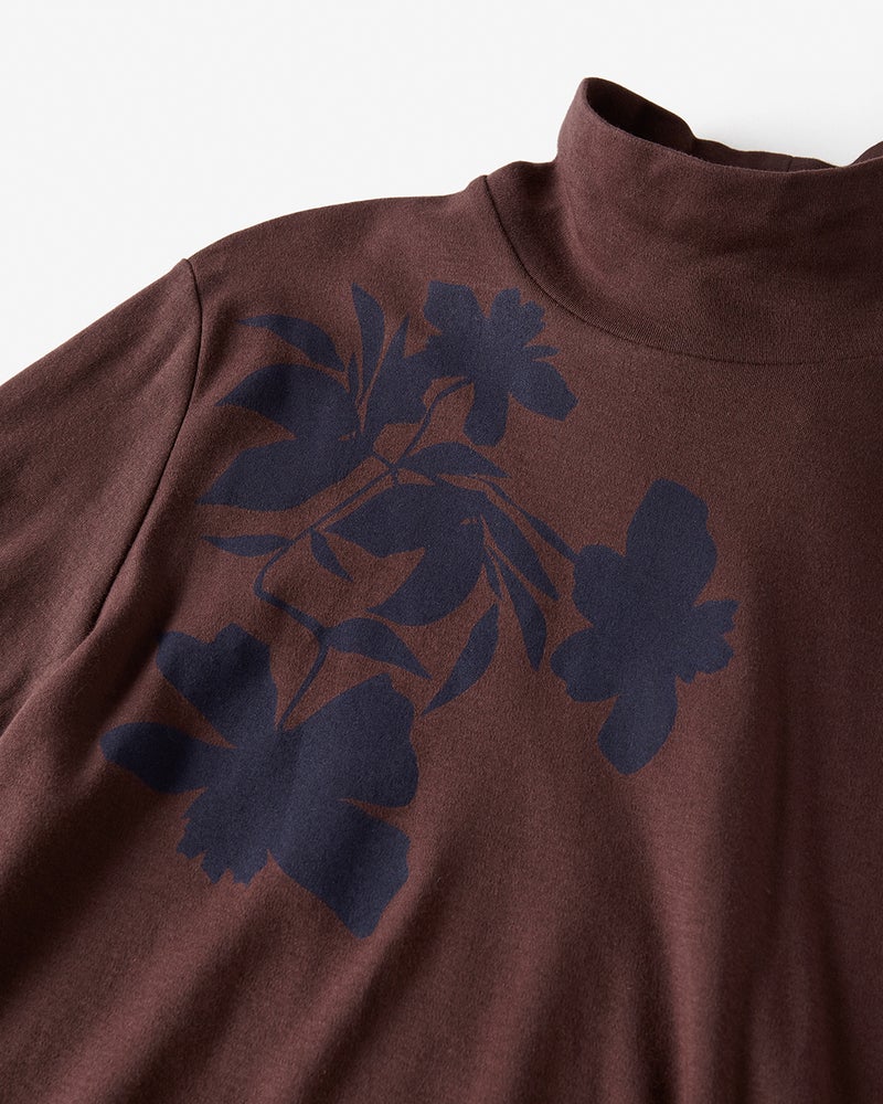 超長綿・ハイネック/プリント 詳細画像 ダークパターン 3