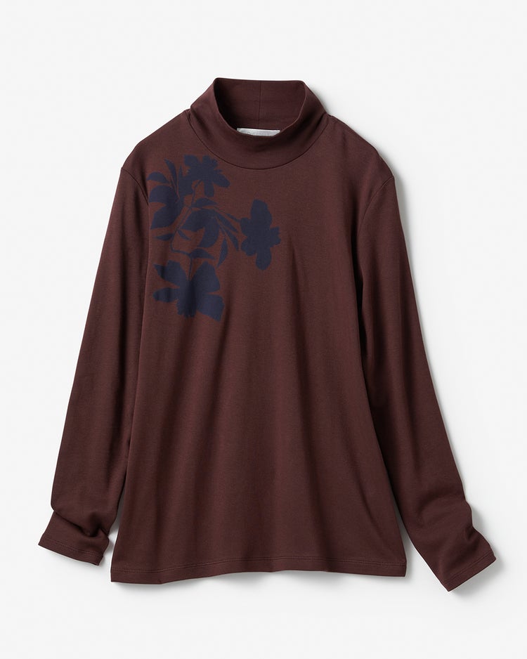 超長綿・ハイネック/プリント 詳細画像 ダークパターン 5