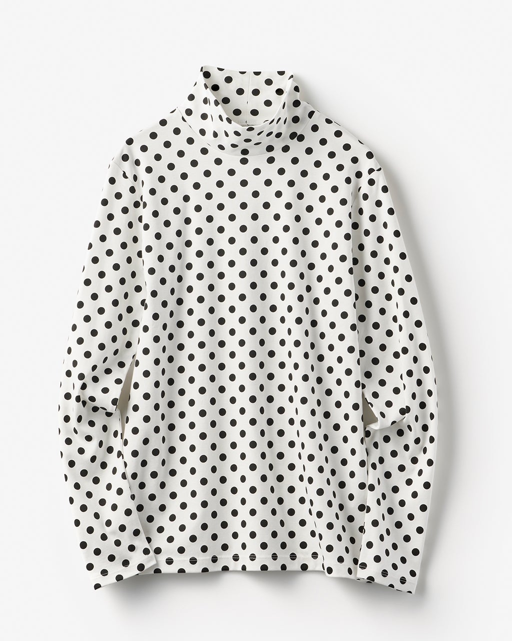 超長綿・ハイネック／ドット/DoCLASSE