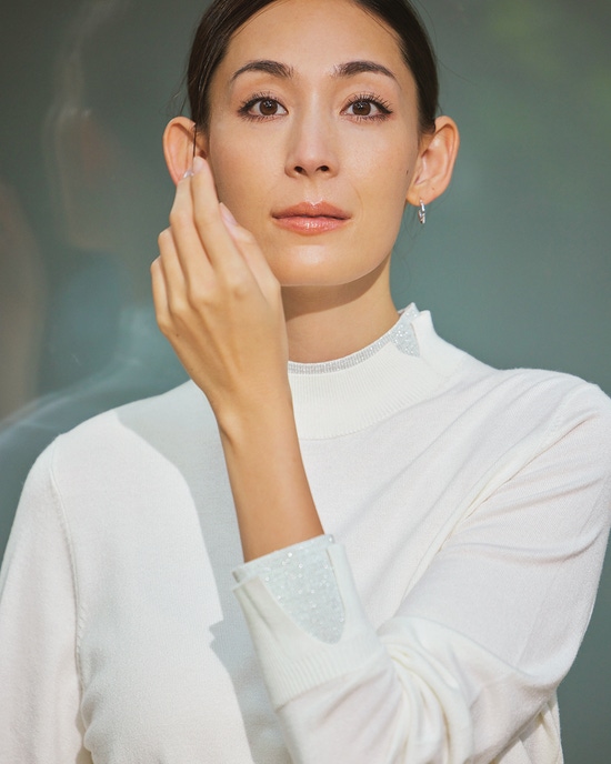 シルクフィール・レイヤード風ハイネック