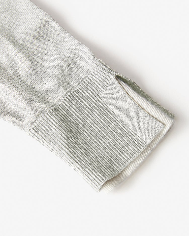 シルクフィール・レイヤード風ハイネック 詳細画像 ライトグレー 4