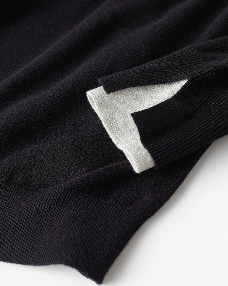 シルクフィール・レイヤード風ハイネック 詳細画像 ブラック 4