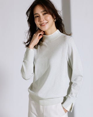 シルクフィール・レイヤード風ハイネック