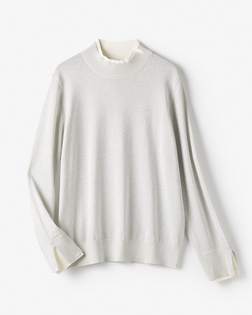 シルクフィール・レイヤード風ハイネック/DoCLASSE