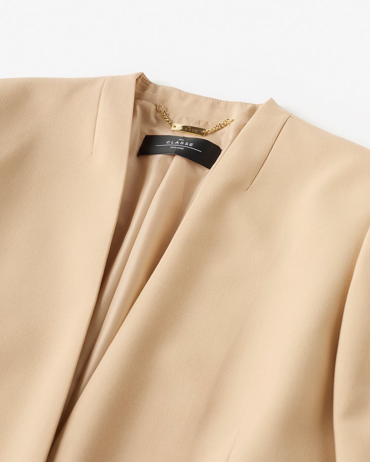 トリニティツイル・ノーカラージャケット 詳細画像 ライトベージュ 2