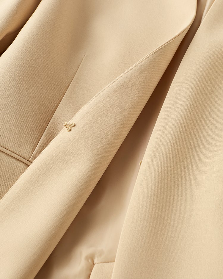 トリニティツイル・ノーカラージャケット 詳細画像 ライトベージュ 3