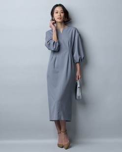 トリニティツイル・キーネックワンピース