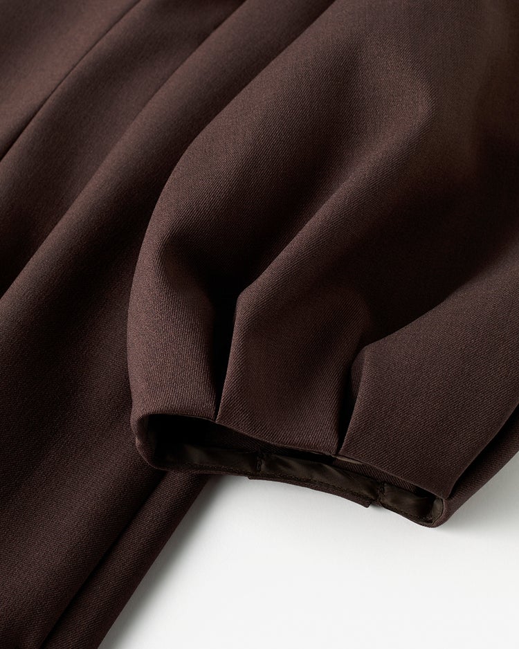 トリニティツイル・キーネックワンピース 詳細画像 ダークブラウン 4