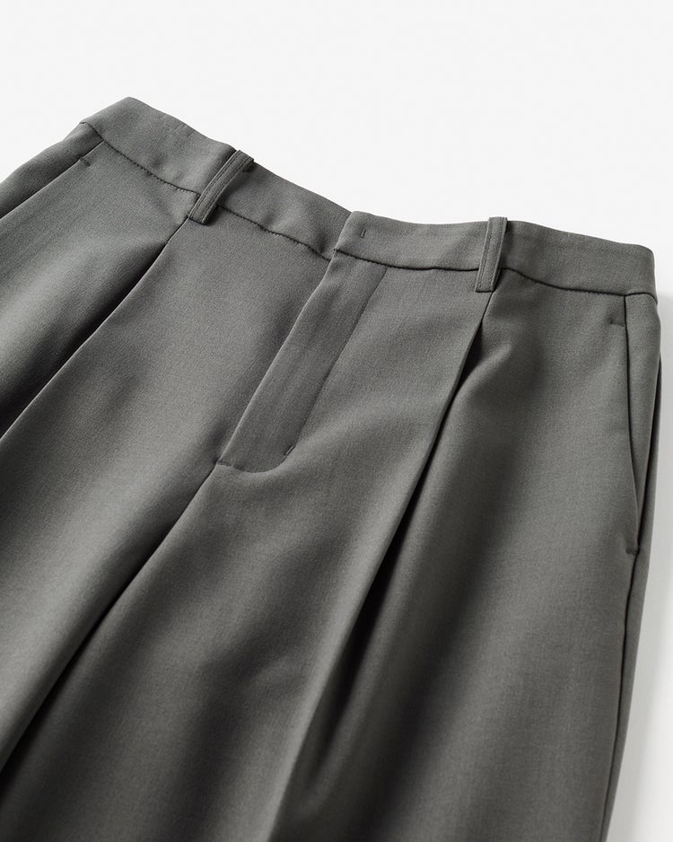 トリニティツイル・セミワイドパンツ 詳細画像 グレー 2