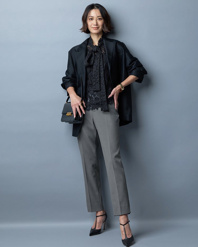 トリニティツイル・テーパードパンツ 詳細画像 グレー 1