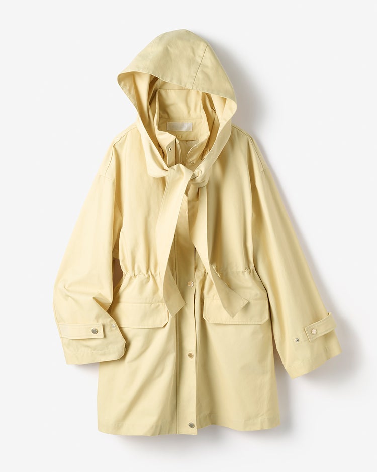 コットンブレンド・ライナー付き２WAYコート 詳細画像 ライトイエロー 4