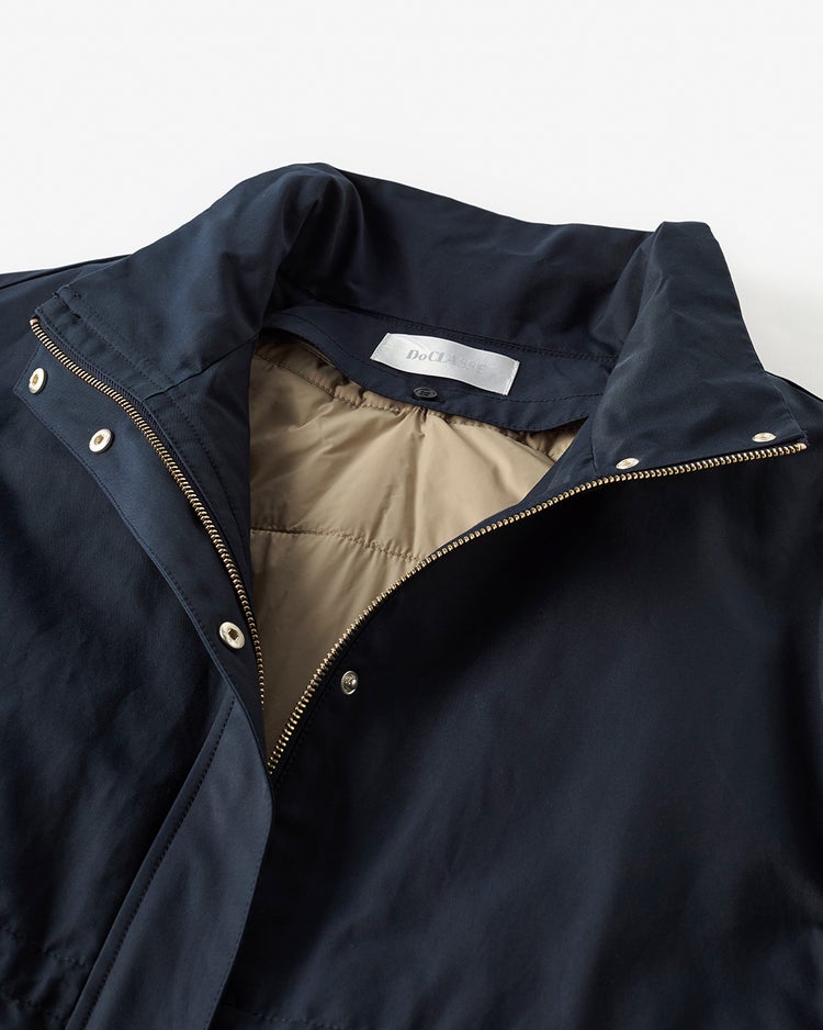 コットンブレンド・ライナー付き２WAYコート 詳細画像 ネイビー 4