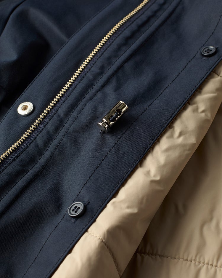 コットンブレンド・ライナー付き２WAYコート 詳細画像 ネイビー 7