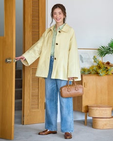 コットンブレンド・ステンカラーコート