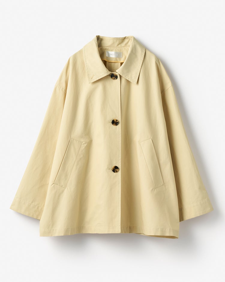 コットンブレンド・ステンカラーコート 詳細画像 ライトイエロー 2