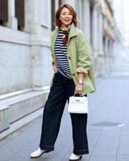 コットンブレンド・ステンカラーコート