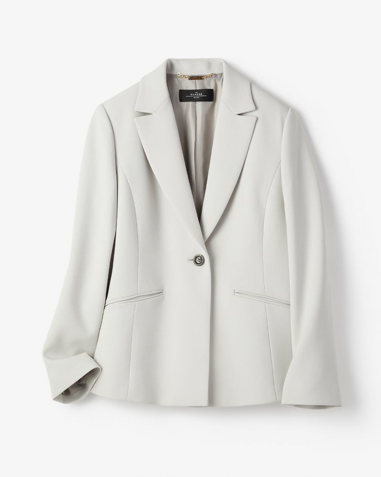 二重織カルゼ・テーラードジャケット 詳細画像 グレー 3