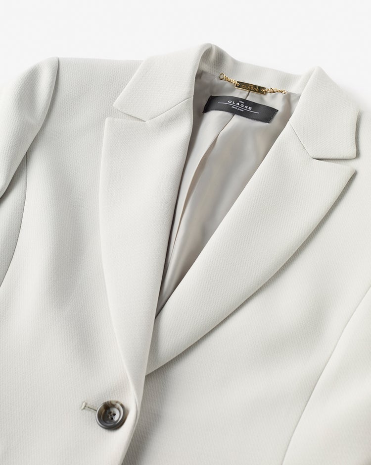 二重織カルゼ・テーラードジャケット 詳細画像 グレー 4