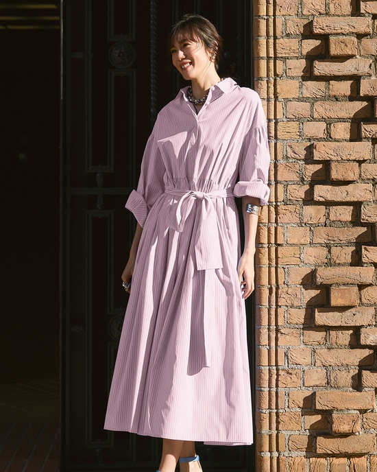 UVイージーケア・シャツワンピース