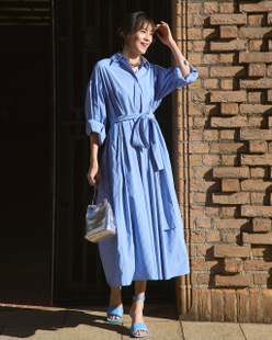 UVイージーケア・シャツワンピース